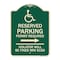 Signmission Modern Isa Connecticut Reserved Parking Permit Required Violators Fin Alum, 24" x 18", G-1824-23872 A-DES-G-1824-23872 - alternate 1